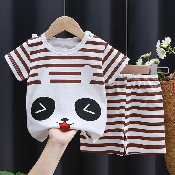 Girls'%20Children's%20Clothing%20Short%20Sleeve%20Shirt%20Summer%20New%20Suit%20One-Piece%20Pure%20Cotton%20Clothes%20Korean%20Style%20Baby%20Baby%20Boy%20-%20Image%206