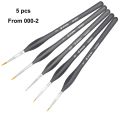 Eval 3/5/7 sr Miniature Hook Line Pen Art Painting Brush Nylon Hair Paint Brush Watercolor Oil artist Painting Brushes Art Tool. 