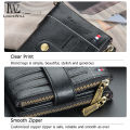 LouisWill Men Wallets Bags Business Wallets PU Clutch Zipper Wallets Fashion PU leather Short Wallet Travel Purses Handbag Coin Pouch ID Credit Cards Holders Wallet for Men. 