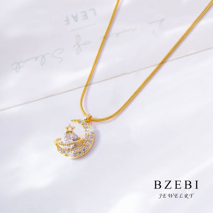 ShopSphere%20BZEBI%2018K%20Gold%20Hitagi%20Moon%20Pendant%20Necklace%20For%20Women%20Fashion%20Accessories%20Jewelry%20229N%20-%20Image%202