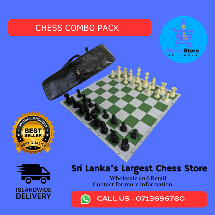 Chess Board + Chess Bag Combo Deal (Save 10%)  Tournament Chess Board and Chess Bag