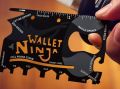 Multi Purpose Credit card Size Wallet Ninja Multitool Card – 18 in 1 Credit Card Multi-Tool (Bottle Opener, Can Opener, Screwdrivers, Phone Stand & More) – Black. 