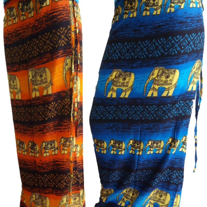 Ladies%20dress%20Elephant%20%20Print%20lungi%20wrap%20Skirt%20/%20woman%20beach%20dress%20/party%20dress%20-%20Image%205