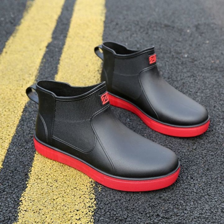 Rain%20Boots%20Waterproof%20Stylish%20Water%20Shoes%20Men's%20Rain%20Boots%20Short%20Tube%20Mid%20Tube%20Kitchen%20Anti-Slip%20Rubber%20Shoes%20Lightweight%20and%20Extra%20Thick%20Summer%20Rubber%20Boots%20-%20Image%207