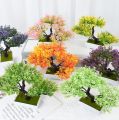 Artificial Plants Bonsai Small Tree Pot Plant Flowers Potted Ornaments For Home Room Table Decoration Hotel Garden Décor. 