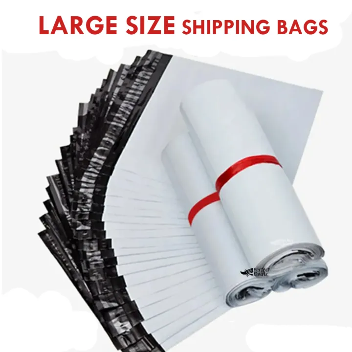 Large Size 32 cm X 41+5 cm Medium Poly Mailer White Daraz Flyers Bundle of 100 Bags pack and 50 Bags Pack Self-seal Adhesive bags Storage Bags Plastic Poly Envelope Maile Packs Postal Safe Mailing Bags Shipping Bags Large Size
