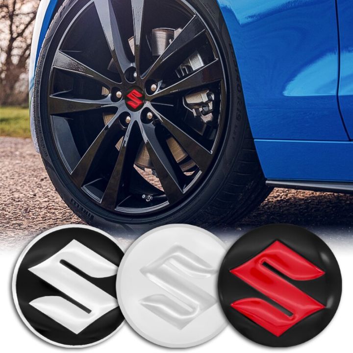 4Pcs 56mm Auto Emblem Logo Wheel Center Hub Cover Sticker For Suzuki Belang Swift V100 Rg Best Rc80 Rgv Alto Styling