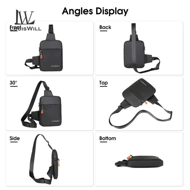 LouisWill%20Men's%20Chest%20Bag%20Casual%20Shoulder%20Bag%20Cross%20Body%20Bag%20Pouch%20Bag%20Lightweight%20Casual%20Bag%20Fashion%20Shoulder%20Bag%20Waterproof%20Casual%20Sport%20Street%20Bag%20for%20Travel%20Outdoor%20-%20Image%208