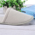 Winter Solid Color Velvet Warm Home Leisure Non-Slip Hotel Disposable Wool Slippers. 