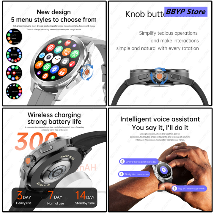 BBYP%20New%20For%20Xiaomi%20S4%20Ultra%20Smart%20Watch%20Men%20AMOLED%20Outdoor%20Sports%20NFC%20GPS%20Compass%20Heart%20rate%20Waterproof%20Bluetooth%20Call%20Smartwatches%20-%20Image%205