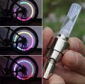 2 PCS Bicycle Valve Light Dust Cup Lights Bike Car Rim Lights Cycle Tyre Light With Batteries Riderz Bicycle Accessories Cycle Parts Equipment. 