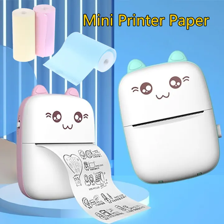 3 Rolls Photo Paper Thermal Printing for Instant Printer Camera Dual Lens Screen 57mm Video Children 57x25mm DIY Sticker Jessica