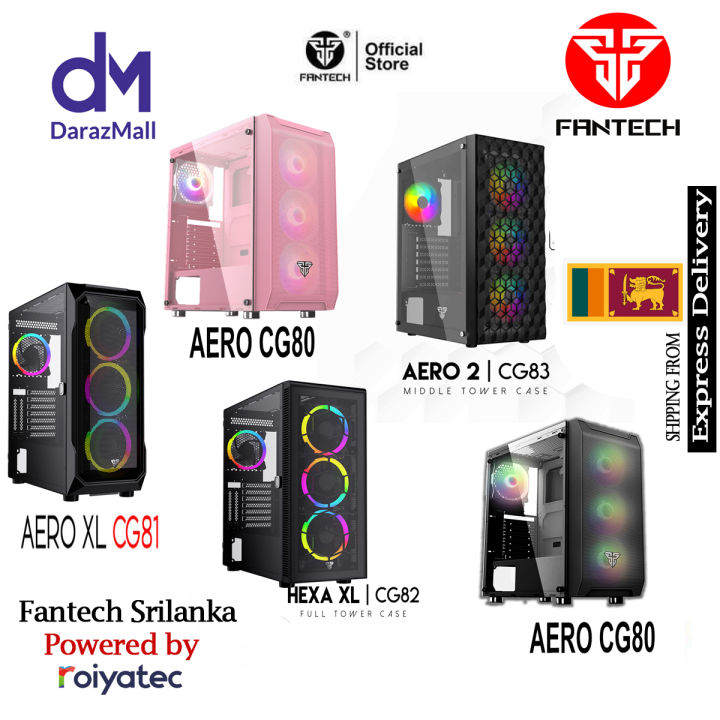 Gaming Casing FANTECH AERO CG80 / CG81 / CG82 / CG83  RGB MIDDLE TOWER CASE