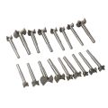 17x Wood Working Hole Titanium Coated Wood Boring Hole Drilling Sets. 