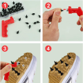 56PCS 1/4 Inch Carbon Steel Track Spikes Replacement with Spikes Wrench Tool Shoe Spikes Running Spikes for Sports Shoes. 