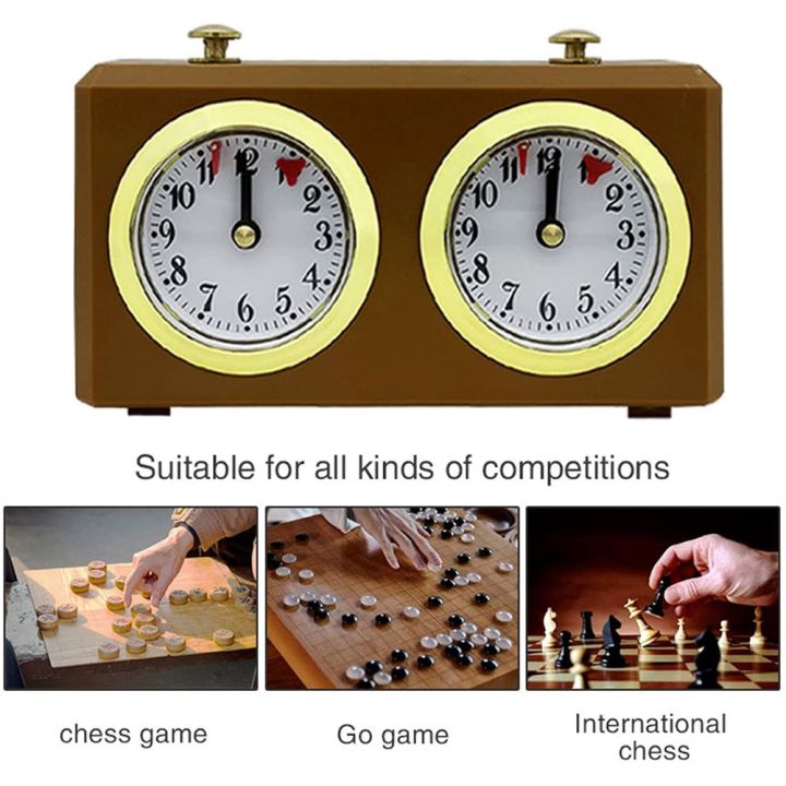 Mechanical Chess Clock Analog for Chess Game Timer Clock Official Clocks Timers No Needed