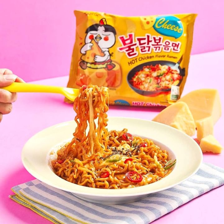 SAMYANG%20BULDAK%20CHEESE%20RAMEN%20MULTIPACK%20(%20140gm%20X%205%20)%20.%20KOREAN%20RAMEN%20NOODLES%20-%20Image%203