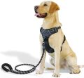 Heavy Duty Dog Pet Harness Collar Adjustable and Soft Chest Belt (Free Size). 
