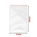 100pcs 3X4 Inch Clear Self Sealing Packaging Bags Zip Lock Poly Bags Zipper Bag. 
