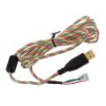 【FOOT SOFA】 DIY Universal Umbrella Rope Mouse Cables Soft Durable Mouse Line Replacement Mouse Wire. 