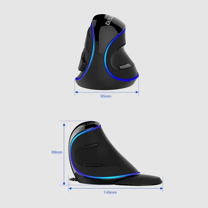 Delux%20M618%20Plus%20Blue%20Light%20Wired%20Optical%20Mouse%20600/1000/1600%20DPI%203%20Levels%20Ergonomic%20Mouse%20With%206%20Buttons%20For%20PC%20Laptop%20Desktop%20-%20Image%208