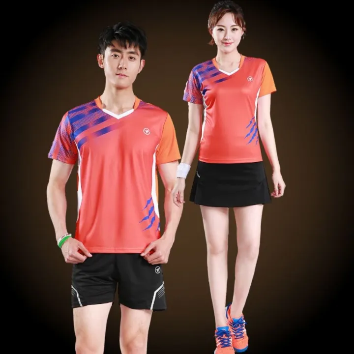 2023Badminton%20Clothes%20Outfit%20Men's%20and%20Women's%20Short-Sleeved%20Sports%20Summer%20Volleyball%20Tennis%20Table%20Tennis%20Training%20Uniform%20Customization%20-%20Image%207