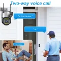 4G Sim Camera SIM Card 4K 8MP Dual Lens WIFI IP Camera Outdoor IP66 Waterproof  AI Human Track Security Protection. 