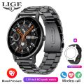 LIGE Original Smart Watch For Men Women Sport Fitness Tracker Heart Rate Waterproof Bluetooth Smartwatch For Android IOS. 