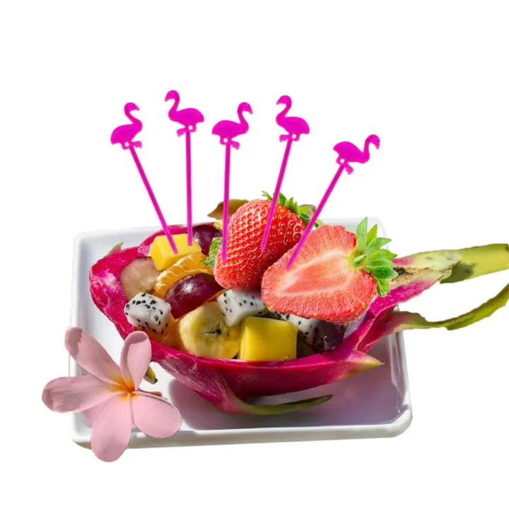 50Pcs%20Party%20Supplies%20Flamingo%20Fruit%20Fork%20Mini%20Pick%20Buffet%20Cupcake%20Fruit%20Fork%20Cake%20Dessert%20Salad%20Sticks%20Cocktail%20Toothpick%20-%20Image%202