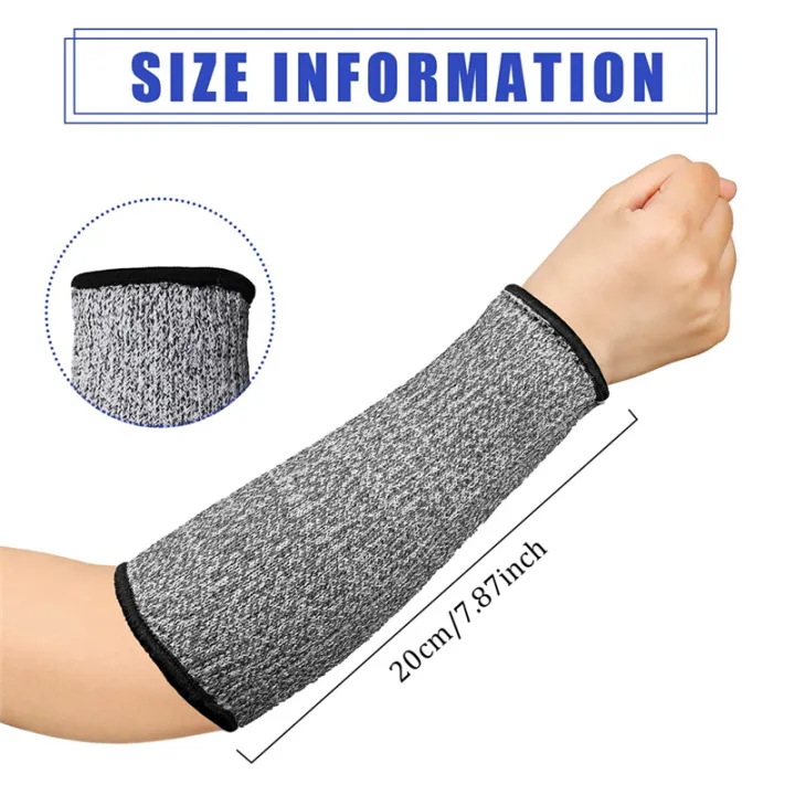 3%20Pairs%20Arm%20Protectors%20Black%20&%20Blue%20&%20Gray%20HPPE%20for%20Thin%20Skin%20and%20Bruising%20Cut%20Resistant%20Forearm%20Sleeve%20Level%205%20Arm%20Burn%20Protection%20Sleeve%20-%20Image%203