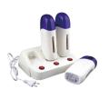 3 in 1 Depilatory Roll On Wax Heater Warmer Refillable Wax Cartridge Hair Removal Wax-melt Machine Skin Care Tool with Base. 