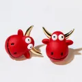 【ALLGOOD】1Pair Earrings Cow Shape Wedding Jewelry Rhinestone Ladies Dangle Earrings for Birthday Pary Earrings Wedding Jewelry Dangle. 