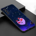 Anime H-Helluva Boss Phone Case For Samsung Galaxy S23 S21 S20 FE S24 S22 Ultra S10E S10 S9 S8 Plus Black Silicone Cover. 