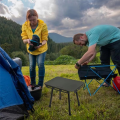 Foldable Table & Stool Combo Outdoor Table for Camping Ideal for Outdoor Activities. 