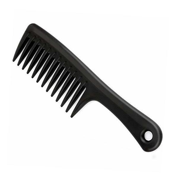 10" Jumbo Comb Hair Combs, Black Wide Tooth Comb Detangling Hair Brush, Paddle Hair Comb, Care Handgrip Comb-Best Styling Comb for Long