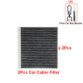 Tonlinker Cabin Air Filter 2pcs For Changan Uni-K Unik 2.0l 2.0at Multiple Filtering Car Filter Oem:1109190-Cr01 8119030-Cr01. 