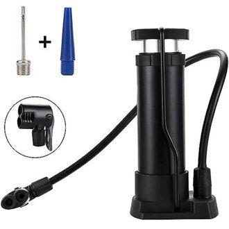 Agltp Bike Pump, Mini Bike Floor Pump Compact Mini Portable Bicycle Foot Pump Compatible with Presta and Schrader Valve Portable Bicycle Pump,Aluminum Alloy Floor Bicycle Pump