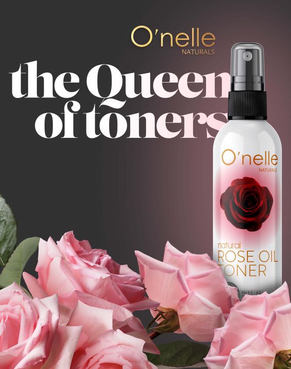 O'nelle Naturals Rose Oil Toner with Spray Top - 100ml