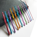 Aluminum Multicolor Crochet Hooks Needle Pack of 12 (2.0 to 8.0 mm). 