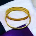 Gold Plated bangal Guarantee Plain Plain Love Bracelet gold 2 Bangle Fashion Style for Women and girls bangle. 