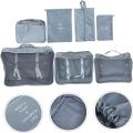 7pcs Travel Storage Bag Luggage Organizer Cubes Mesh Window Bag Travel Cubes Travel Bag Organizer Travel Luggage Organizer Storage Set 290t Double-sided Twill Fabric Water Proof. 