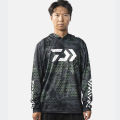 Daiwa Summer Thin Ice Silk Sportswear Hoodie round Neck Long Sleeve Men's Casual Sports Fishing Fishing Suits. 