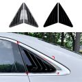 Car Rear Window Shutter Cover Trim Window Louver Side Vent Trim for Audi A3 8Y Sedan 2021-2024 Bright Black. 