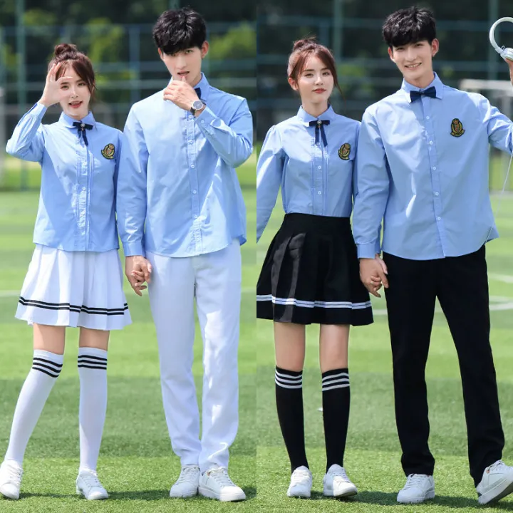 Korean%20Style%20School%20Uniform%20Suit%20Female%20Student%20Clothes%20Spring%20and%20Summer%20Short%20Sleeves%20College%20Style%20Junior%20High%20School%20Student%20Two-Piece%20Suit%20British%20Style%20Sportswear%20-%20Image%205