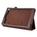 （COD)For Amazon Kindle Fire HD8 (2017) Litchi Texture Horizontal Flip Leather Case with Holder. 