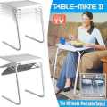 Table Mate II Folding TV Tray Table and Cup Holder office Table Home Table Student Study table with 6 Height and 3 Angle Adjustments the Original TV Tray. 