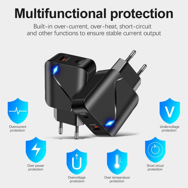 QC%203.0%20PD%2018W%20USB%20Adapter%205V%203A%20Charger%202%20Port%20Quick%20Charger%20Mobile%20Phone%20Illuminated%205%20V%20Volt%20Power%20Supply%20Travel%20Wall%20US/EU%20-%20Image%205