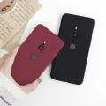 Vantime for Sony Xperia XZ2 Case Soft Sandstone Slim Matte Cover. 
