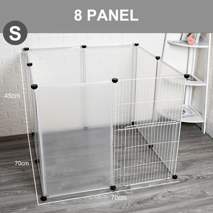 Pet%20Playpen%20Dog%20Exercise%20Pen%20Large%20Portable%20Dog%20Fence%20with%20Door%208%20Panel%20for%20Small%20Dogs%20Cats%20Pets%20Suitable%20for%20Weight%20less%20than%2010kg%20-%20Image%203
