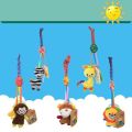 Hanging Baby Rattle Toy with Music and teether squeaky sound for Crib Stroller. 